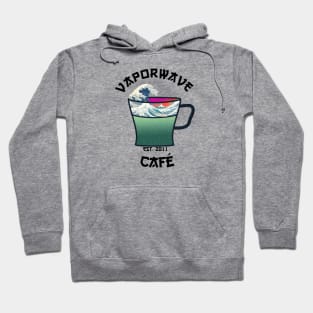 Vaporwave Aesthetic Great Wave Off Kanagawa Cafe Coffee Hoodie